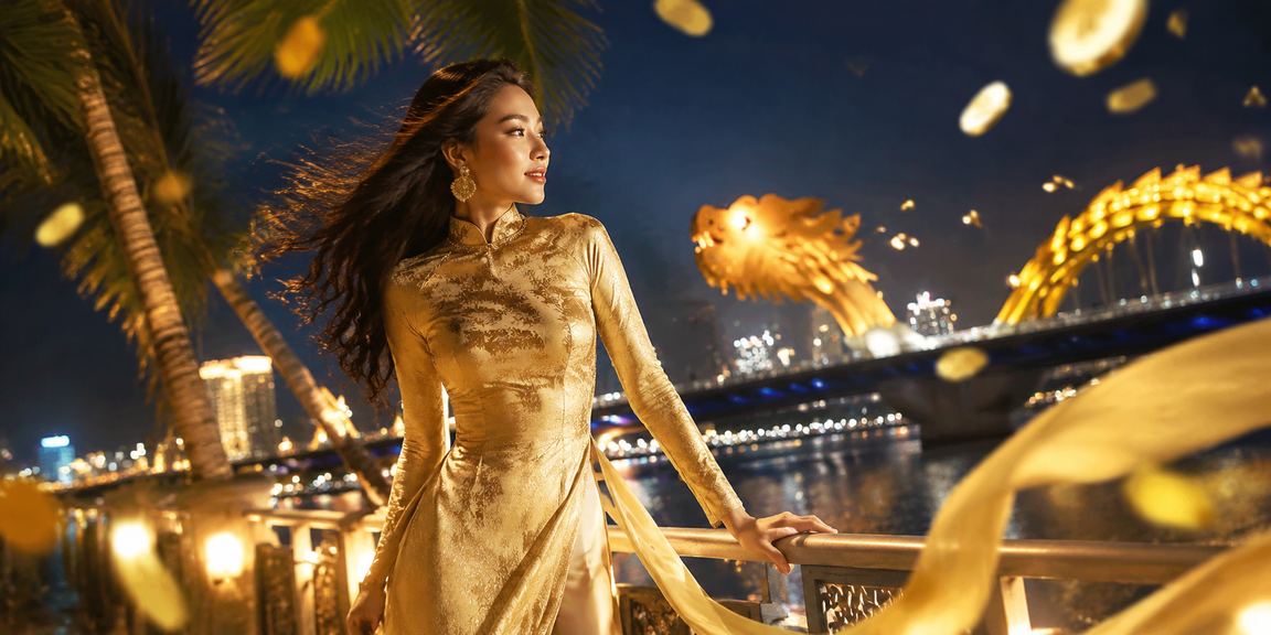 Không gian giải trí casino tại Đà Nẵng với áo dài Việt Nam