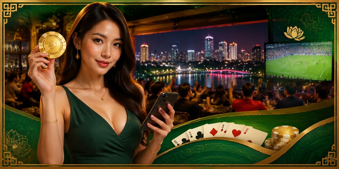 Người chơi trò chơi bài tại Hà Nội với phong cách Việt Nam hiện đại